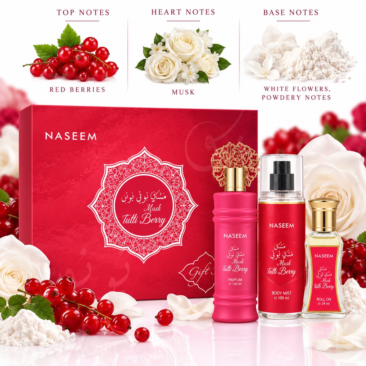 Tutti Berry giftset Naseem (Musk Tahara)