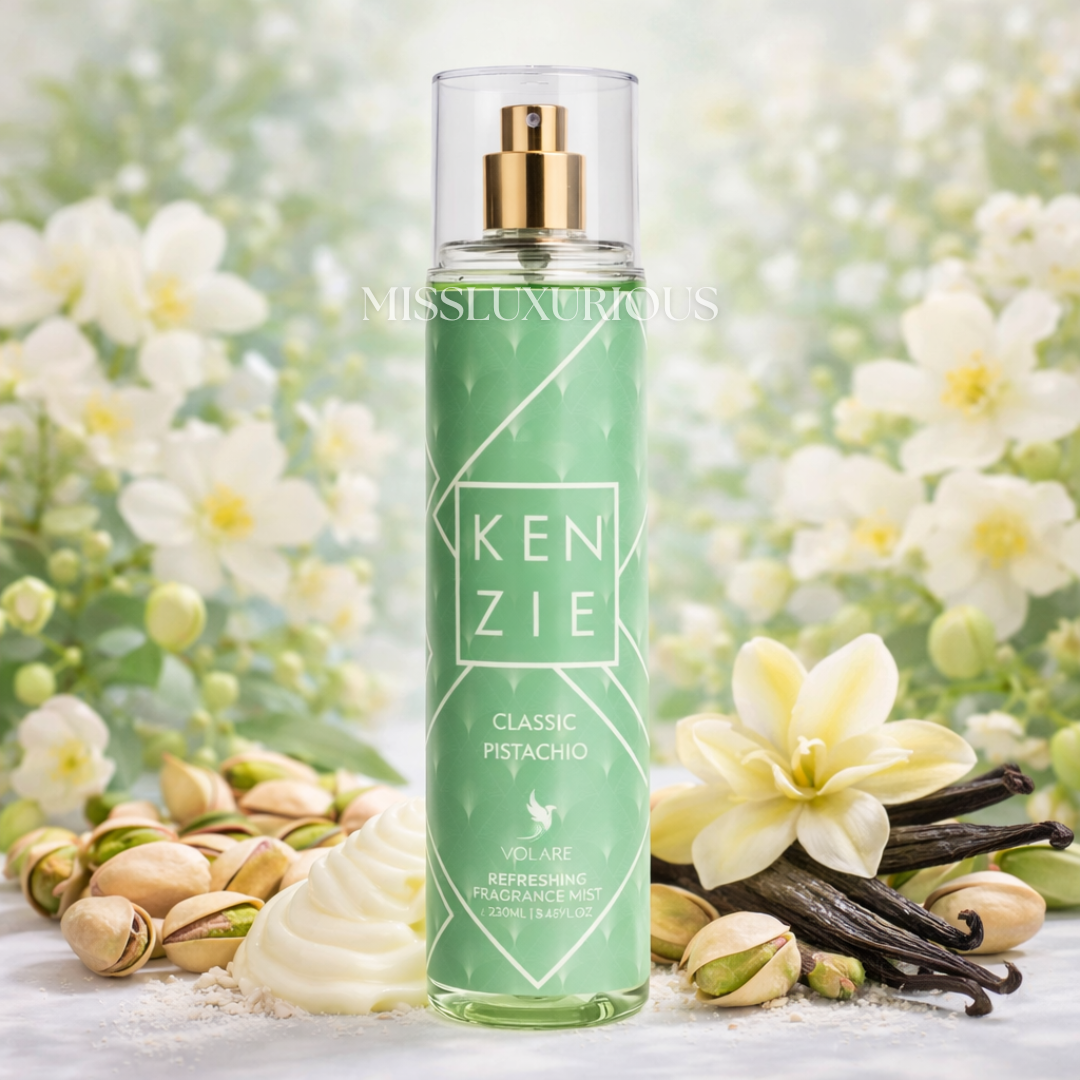 Kenzie Classic Pistachio Bodymist dupe kayali yum pistachio bodymist missluxurious