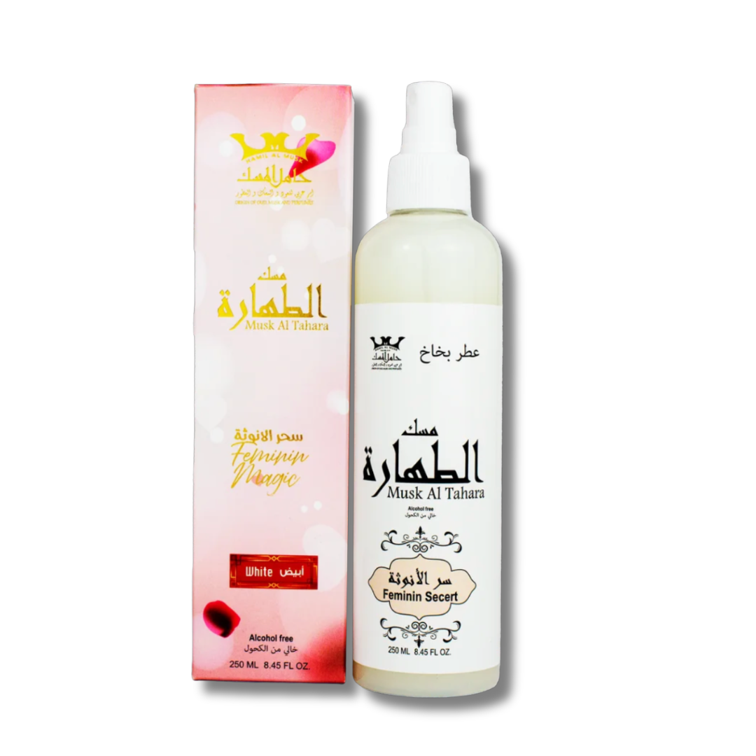 Feminin secret white bodymist Musk Tahara Missluxurious