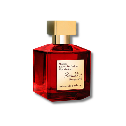 Barakkat Rouge 540 extra Fragrance world Inspired by dupe of Baccarat rouge extrait by Maison Francis. Kurkdijan. Missluxurious 
