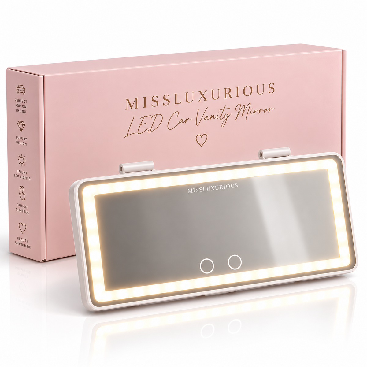 CarGlam Mirror - LED licht auto spiegel