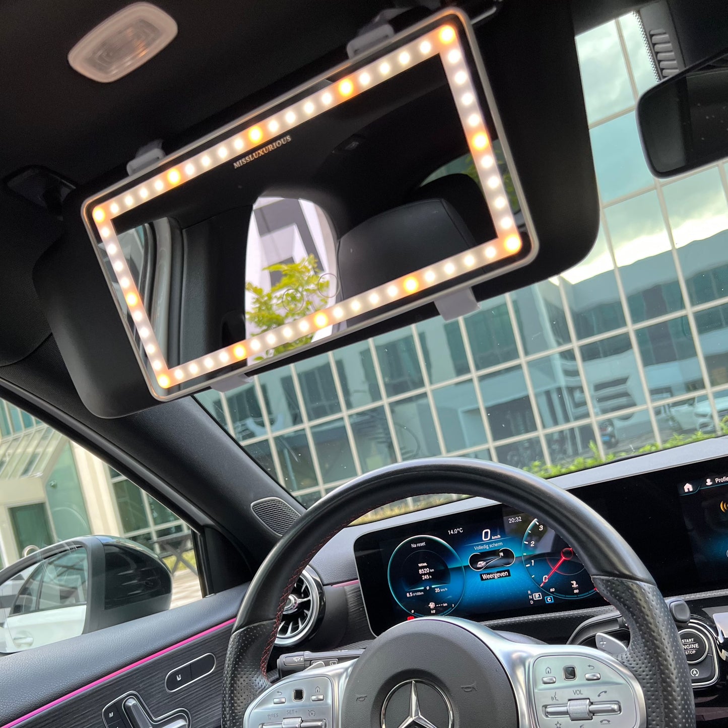 CarGlam Mirror - LED licht auto spiegel