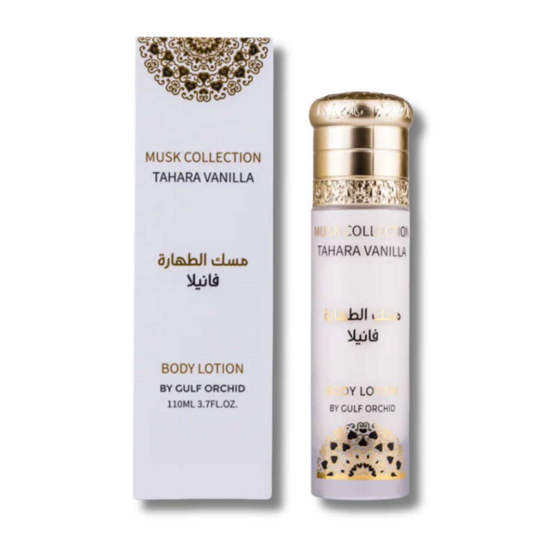 Musk Tahara Vanilla bodylotion Gulf orchid Dubai Missluxurious