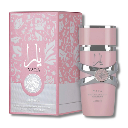 Yara pink concentrated perfume oil Lataffa Missluxurious